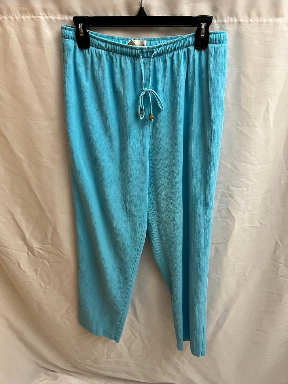 Draper’s & Damon’s Turquoise Pull-On Pants Women’s Medium Drawstring